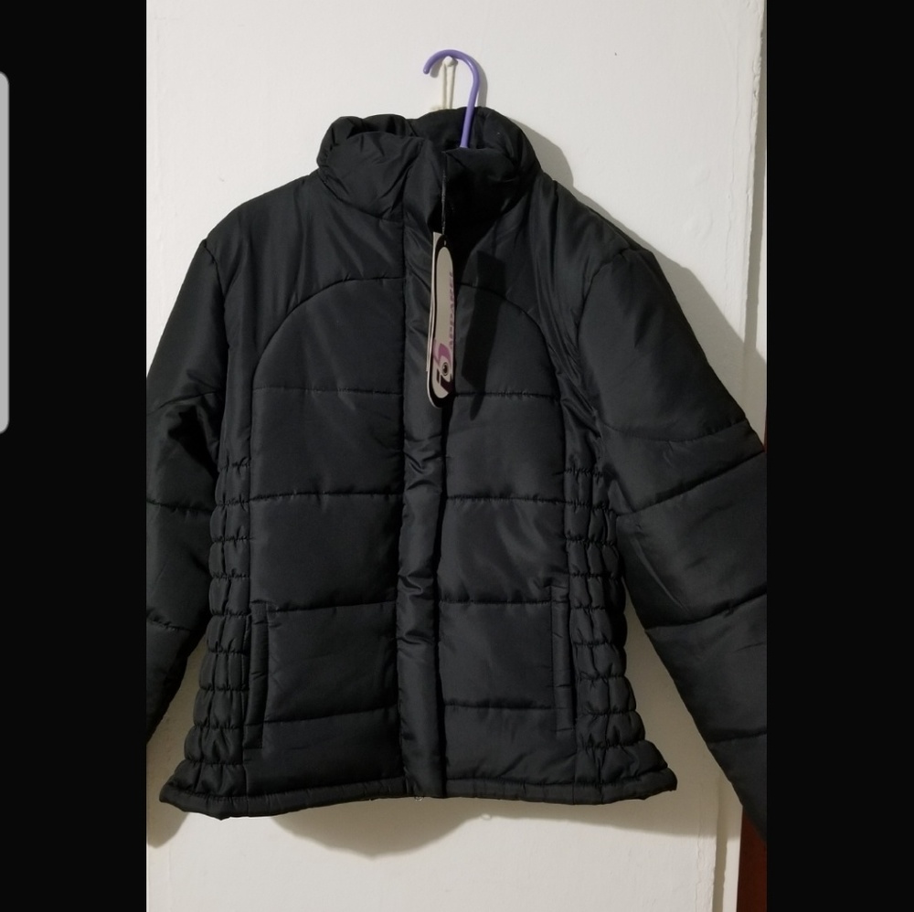 Quilted coat.